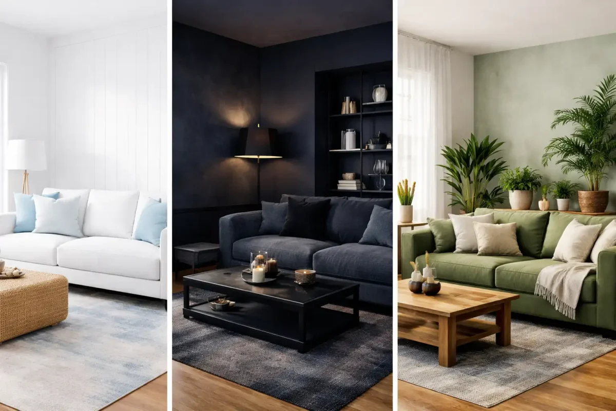 ocean color palette ideas coastal interior navy green neutral modern home decor inspiration