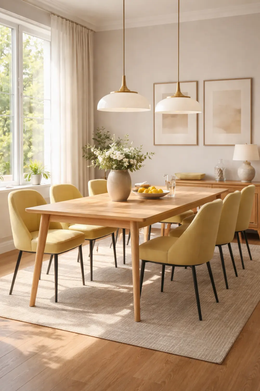 butter yellow nursery room decor cozy baby room sunny interior inspiration