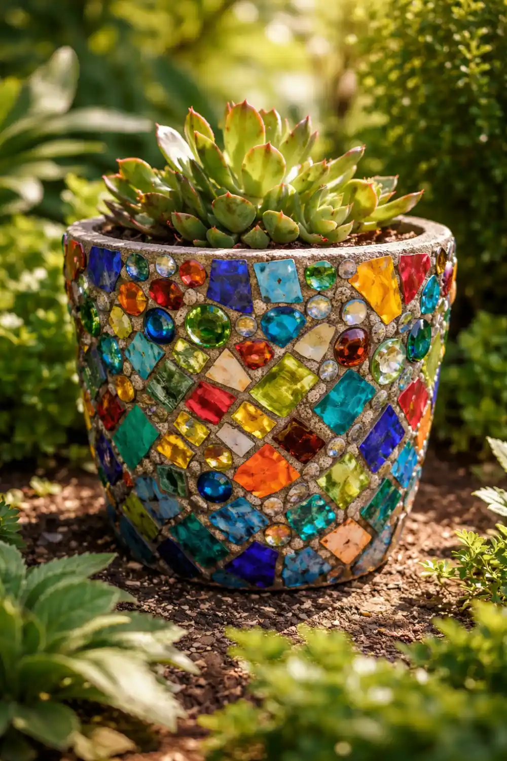 DIY rope wrapped planter idea using natural jute rope to turn cheap pot into coastal style decorative planter for balcony decor