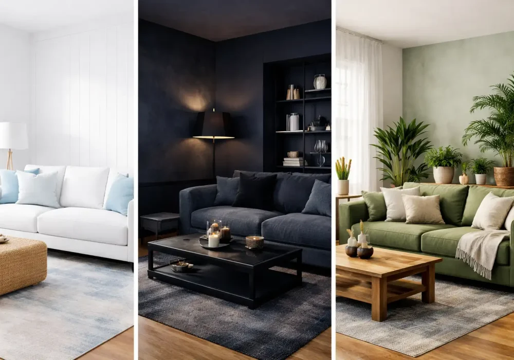 ocean color palette ideas coastal interior navy green neutral modern home decor inspiration